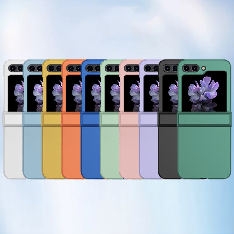 For Samsung Galaxy Z Flip5 Skin Feel PC Phone Case with Hinge(Black) by buy2fix