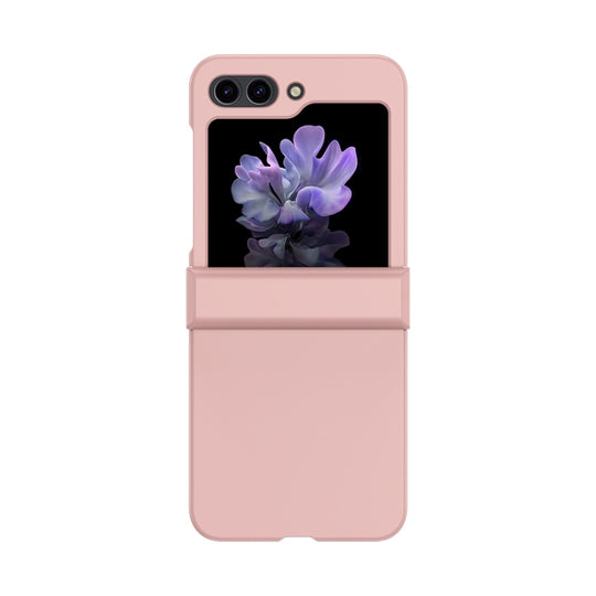 Pour Samsung Galaxy Z Flip5 Skin Feel PC Phone Case avec charnière (rose)