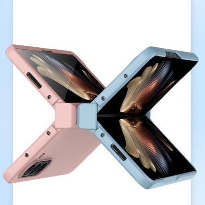 For Samsung Galaxy Z Fold5 Skin Feel PC Phone Case with Hinge(Sky Blue) - Galaxy Z Fold5 Cases by buy2fix | Online Shopping UK | buy2fix