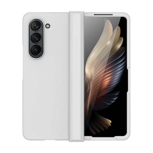 For Samsung Galaxy Z Fold5 Skin Feel PC Phone Case with Hinge(White) - Galaxy Z Fold5 Cases by buy2fix | Online Shopping UK | buy2fix