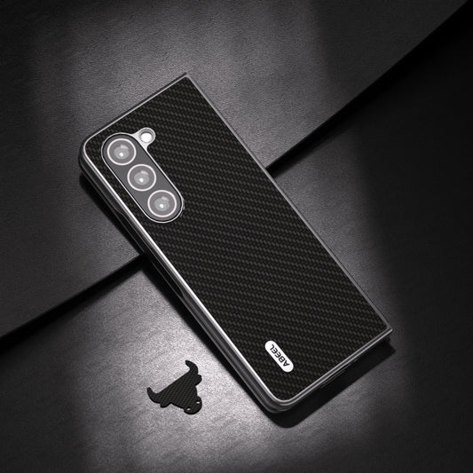 For Samsung Galaxy Z Fold5 ABEEL Carbon Fiber Texture Protective Phone Case(Black) - Galaxy Z Fold5 Cases by buy2fix | Online Shopping UK | buy2fix