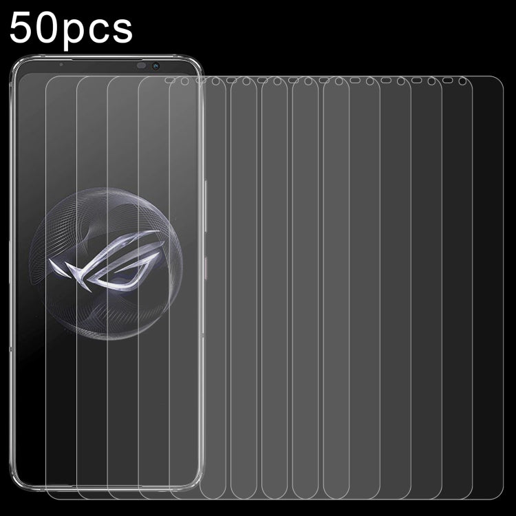 For Asus ROG Phone 7 50pcs 0.26mm 9H 2.5D Tempered Glass Film - ASUS Tempered Glass by buy2fix | Online Shopping UK | buy2fix