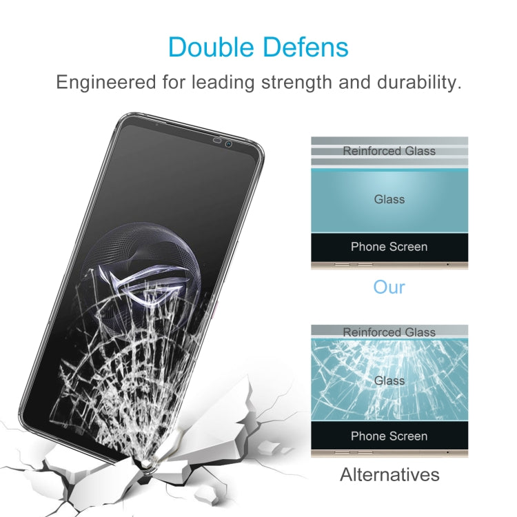 For Asus ROG Phone 7 50pcs 0.26mm 9H 2.5D Tempered Glass Film - ASUS Tempered Glass by buy2fix | Online Shopping UK | buy2fix