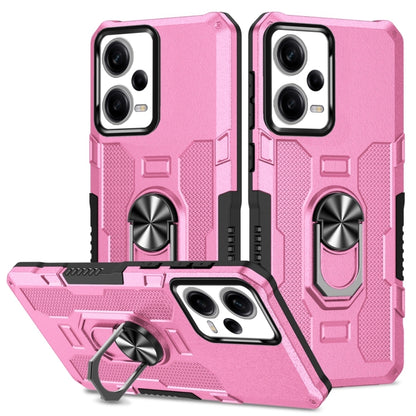 For Xiaomi Redmi Note 12 Pro 5G Global / Poco X5 Pro Ring Holder Armor Hybrid Phone Case(Pink) by buy2fix