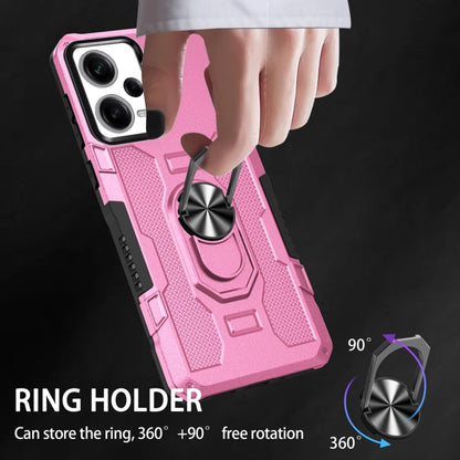 For Xiaomi Redmi Note 12 Pro 5G Global / Poco X5 Pro Ring Holder Armor Hybrid Phone Case(Pink) by buy2fix
