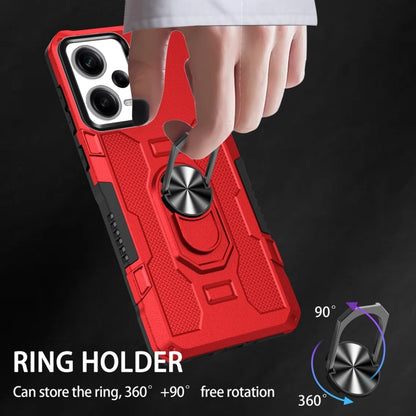 For Xiaomi Redmi Note 12 Pro 5G Global / Poco X5 Pro Ring Holder Armor Hybrid Phone Case(Red) by buy2fix