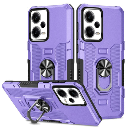 For Xiaomi Redmi Note 12 Pro 5G Global / Poco X5 Pro Ring Holder Armor Hybrid Phone Case(Purple) by buy2fix