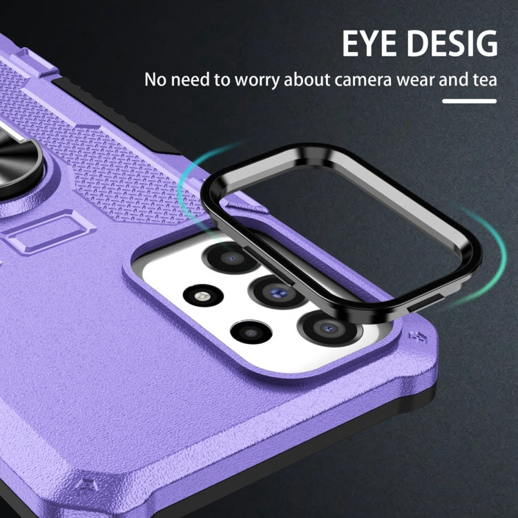 For Xiaomi Redmi Note 12 Pro 5G Global / Poco X5 Pro Ring Holder Armor Hybrid Phone Case(Purple) by buy2fix