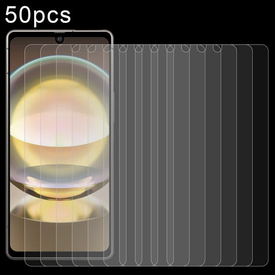 For Sharp Aquos R8 50pcs 0.26mm 9H 2.5D Tempered Glass Film