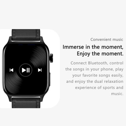 GT22 1.85 inch TFT Screen Silicone Band Health Smart Watch, Support Bluetooth Call / Plateau Blood Oxygen / Body Temperature / Arrhythmia / TI Heart Rate Monitoring(Black) by buy2fix