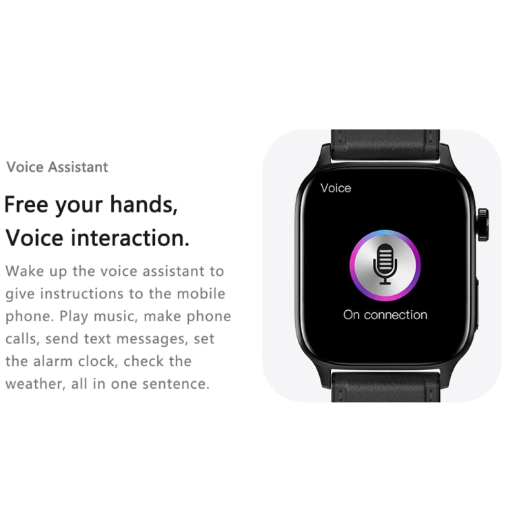 GT22 1.85 inch TFT Screen Silicone Band Health Smart Watch, Support Bluetooth Call / Plateau Blood Oxygen / Body Temperature / Arrhythmia / TI Heart Rate Monitoring(Black) by buy2fix