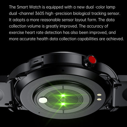 T52 1.39 inch IP67 Waterproof Silicone Band Smart Watch Supports Bluetooth Call / Blood Oxygen / Body Temperature Monitoring(Black) by buy2fix