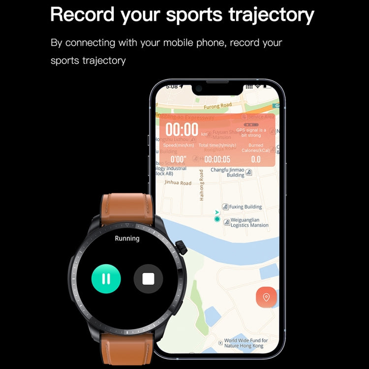 T52 1.39 inch IP67 Waterproof Silicone Band Smart Watch Supports Bluetooth Call / Blood Oxygen / Body Temperature Monitoring(Blue) by buy2fix