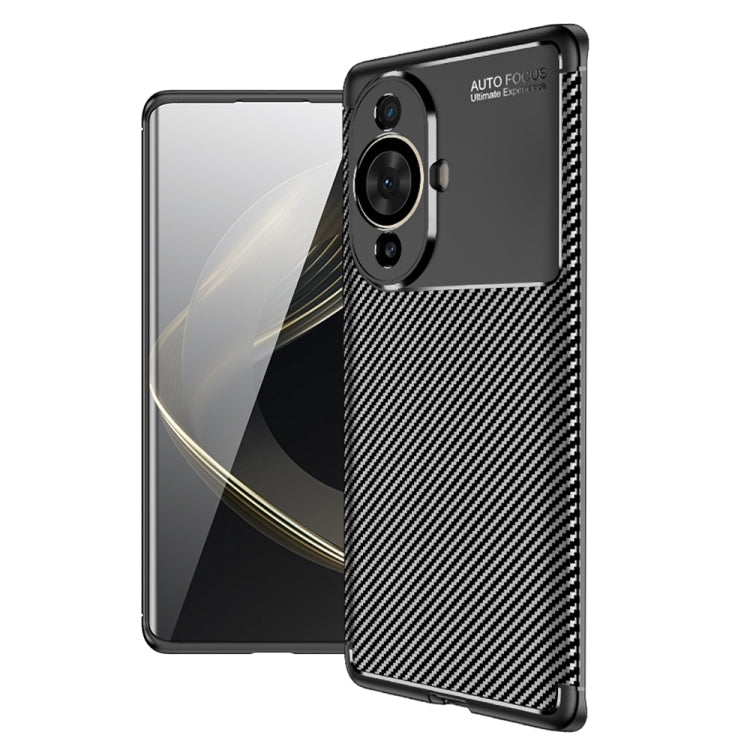For Huawei nova 11 Pro Carbon Fiber Texture Shockproof TPU Phone Case(Black) - Huawei Cases by buy2fix | Online Shopping UK | buy2fix