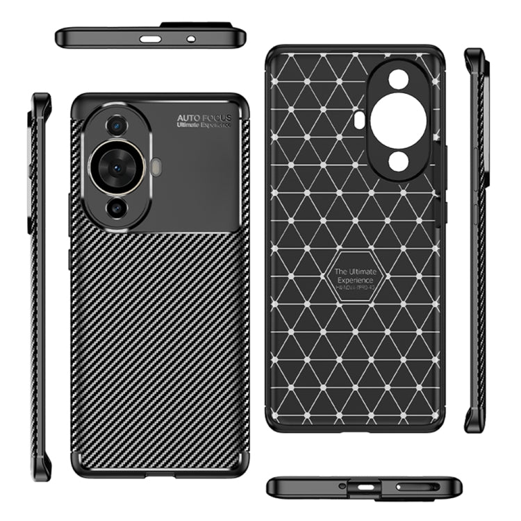 For Huawei nova 11 Pro Carbon Fiber Texture Shockproof TPU Phone Case(Black) - Huawei Cases by buy2fix | Online Shopping UK | buy2fix