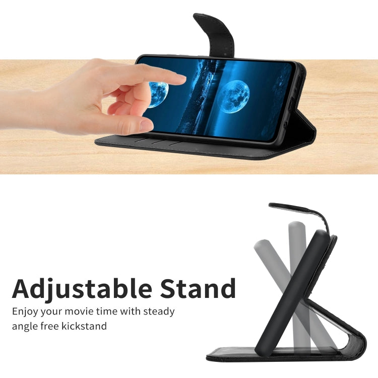 For Sony Xperia 1 III Stitching Embossed Leather Phone Case(Black) by buy2fix