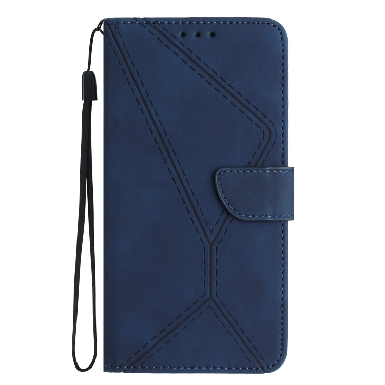 For Sony Xperia 1 III Stitching Embossed Leather Phone Case(Blue) by buy2fix