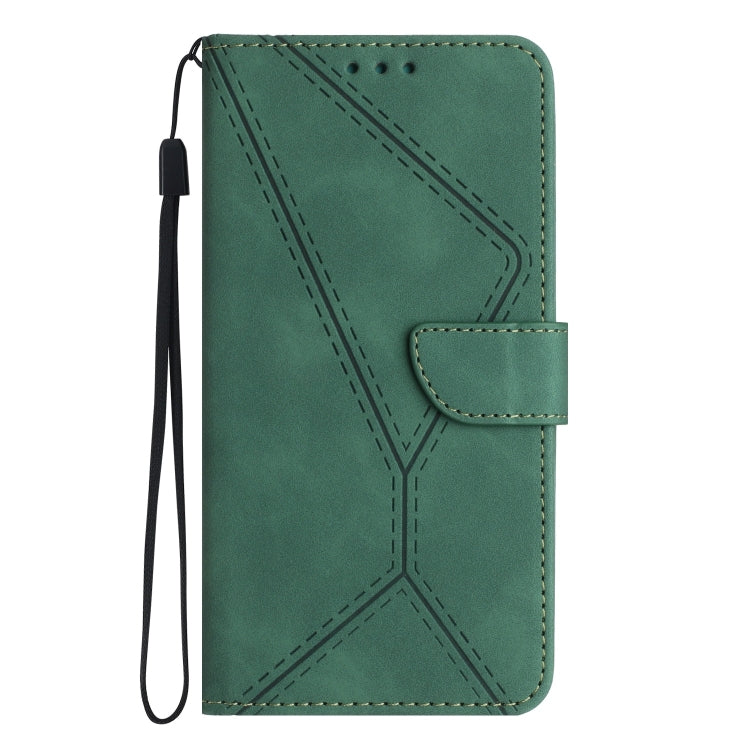 For Sony Xperia 5 III Stitching Embossed Leather Phone Case(Green) by buy2fix