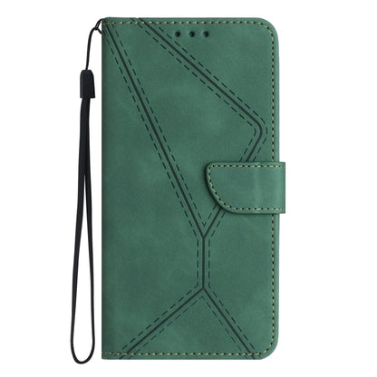 For Sony Xperia 10 III Stitching Embossed Leather Phone Case(Green) by buy2fix