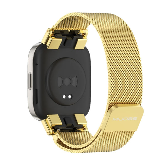 For Redmi Watch 3 Mijobs Milan Magnetic Metal Watch Band(Gold) - Watch Bands by MIJOBS | Online Shopping UK | buy2fix