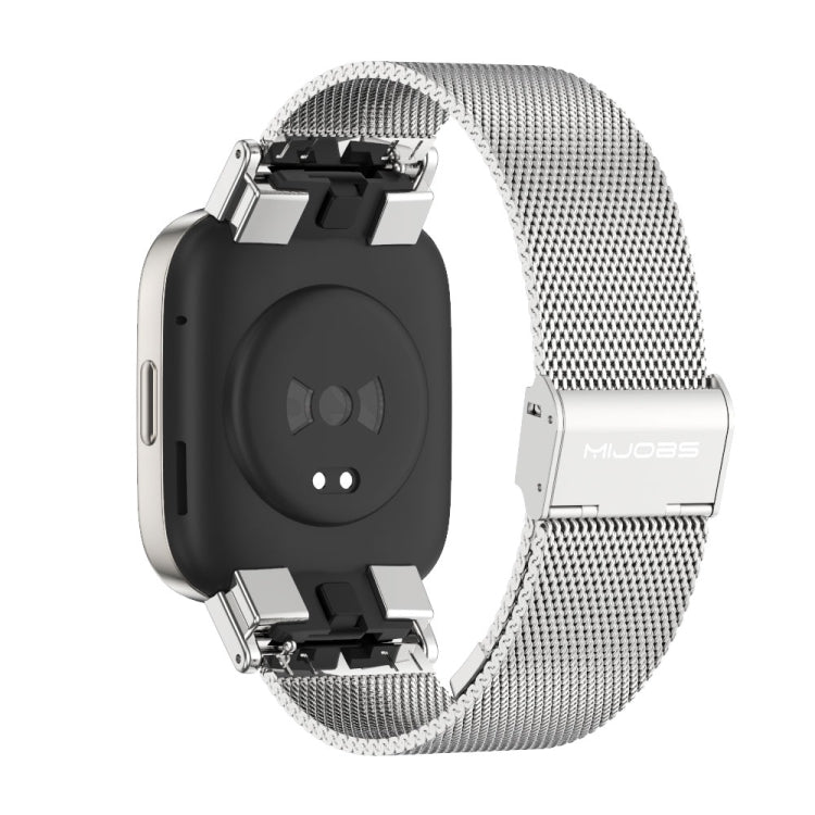 For Redmi Watch 3 Mijobs Milan Buckle Metal Watch Band(Silver) - Watch Bands by MIJOBS | Online Shopping UK | buy2fix