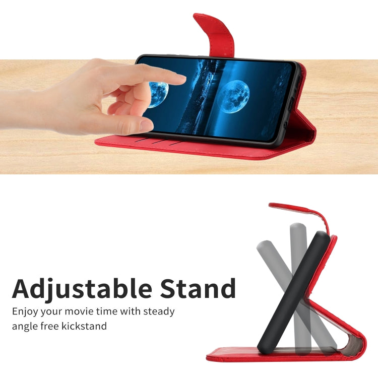 For Xiaomi 13 Stitching Embossed Leather Phone Case(Red) - Xiaomi Cases by buy2fix | Online Shopping UK | buy2fix
