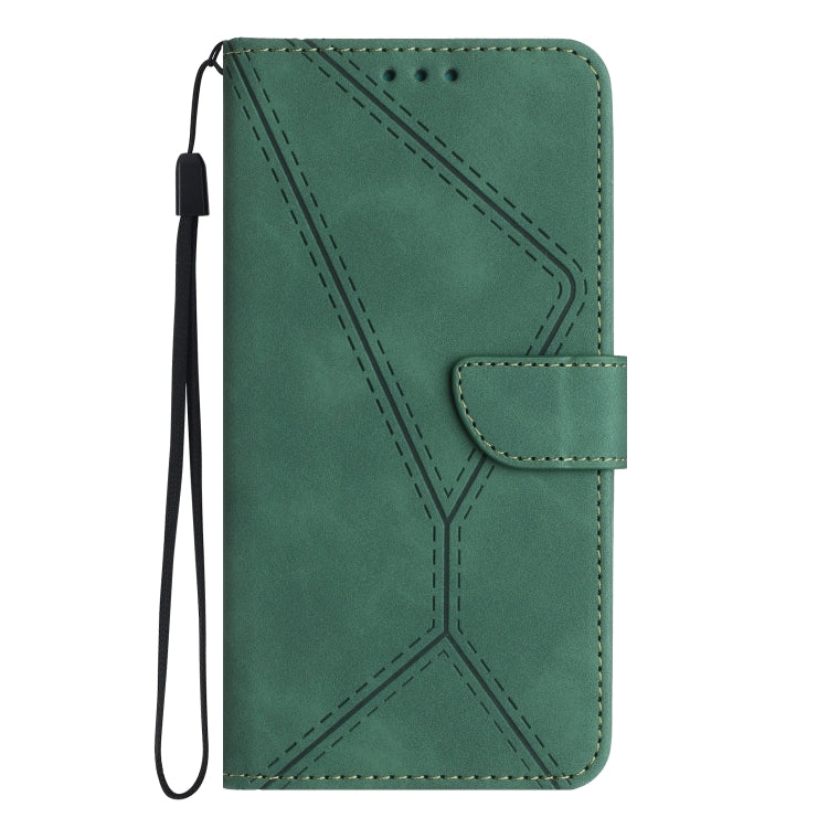 For Xiaomi Redmi Note 12 Pro+ Stitching Embossed Leather Phone Case(Green) by buy2fix