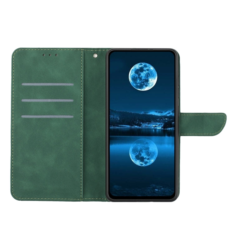 For Xiaomi Redmi Note 12 Pro+ Stitching Embossed Leather Phone Case(Green) by buy2fix