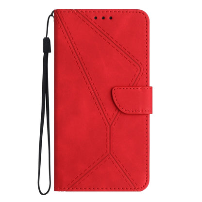 For Xiaomi Redmi 12 4G Global Stitching Embossed Leather Phone Case(Red) by buy2fix