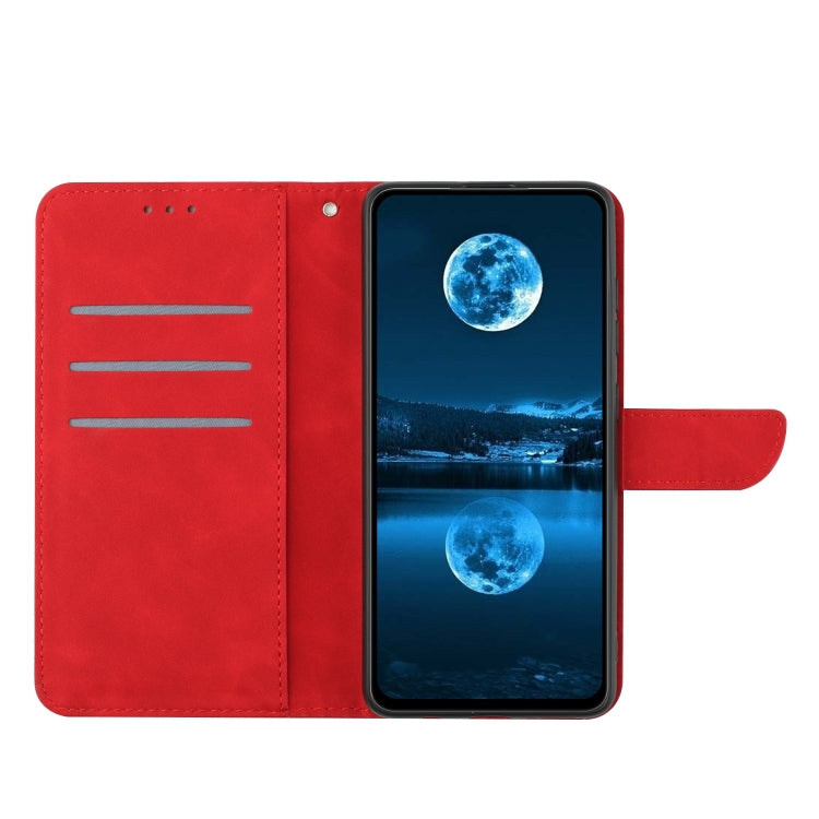 For Xiaomi Redmi 12 4G Global Stitching Embossed Leather Phone Case(Red) by buy2fix
