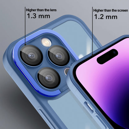For iPhone 12 Pro Max Invisible Lens Bracket Matte Transparent Phone Case(Black) by buy2fix