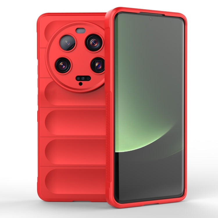 For Xiaomi 13 Ultra Magic Shield TPU + Flannel Phone Case(Red) - Xiaomi Cases by buy2fix | Online Shopping UK | buy2fix