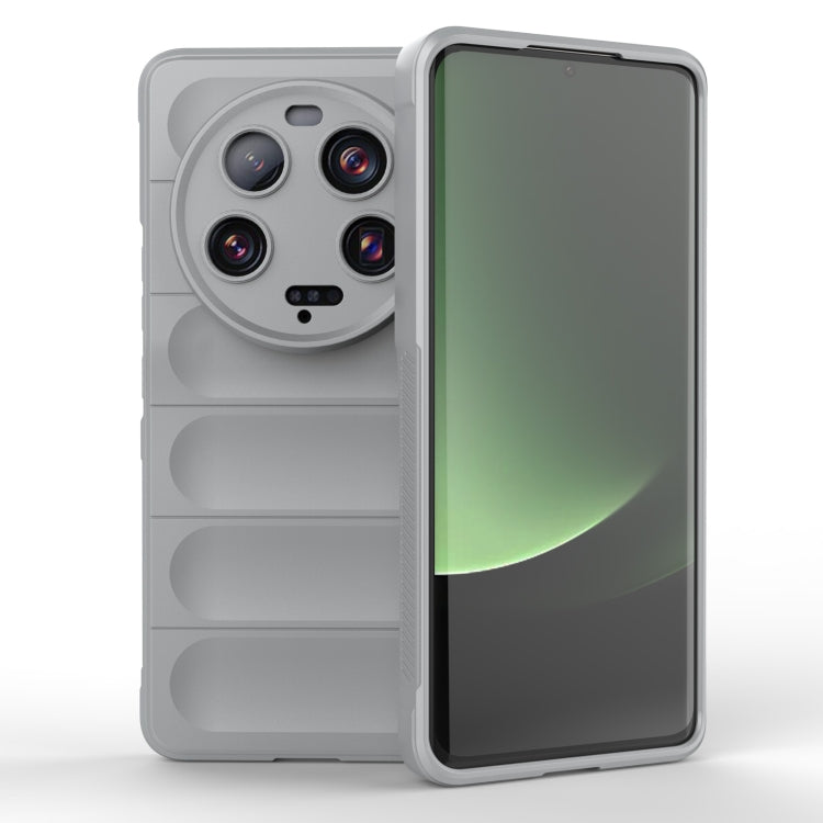 For Xiaomi 13 Ultra Magic Shield TPU + Flannel Phone Case(Grey) - Xiaomi Cases by buy2fix | Online Shopping UK | buy2fix