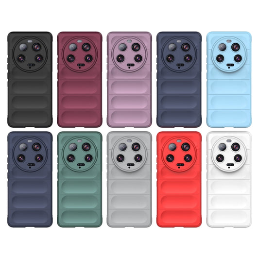 For Xiaomi 13 Ultra Magic Shield TPU + Flannel Phone Case(Grey) - Xiaomi Cases by buy2fix | Online Shopping UK | buy2fix