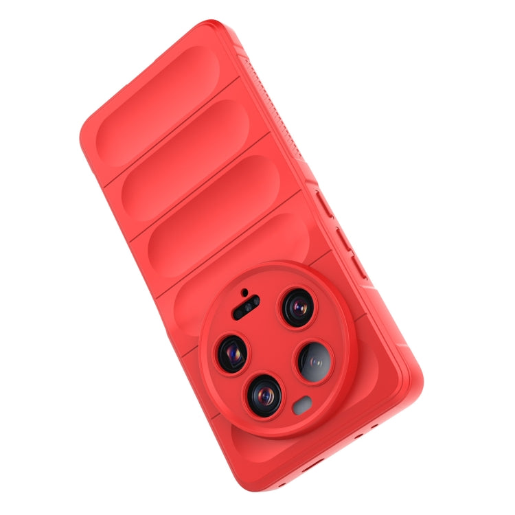For Xiaomi 13 Ultra Magic Shield TPU + Flannel Phone Case(Wine Red) - Xiaomi Cases by buy2fix | Online Shopping UK | buy2fix