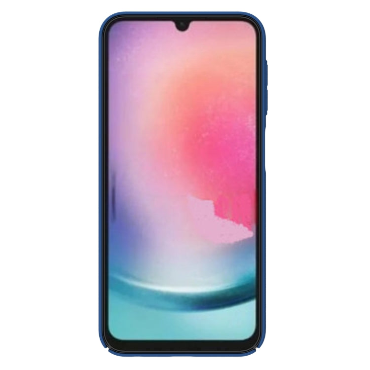 For Samsung Galaxy A24 4G NILLKIN Black Mirror Series Camshield PC Phone Case(Blue) - Galaxy Phone Cases by NILLKIN | Online Shopping UK | buy2fix