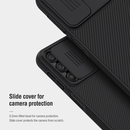 For Samsung Galaxy A24 4G NILLKIN Black Mirror Series Camshield PC Phone Case(Blue) - Galaxy Phone Cases by NILLKIN | Online Shopping UK | buy2fix