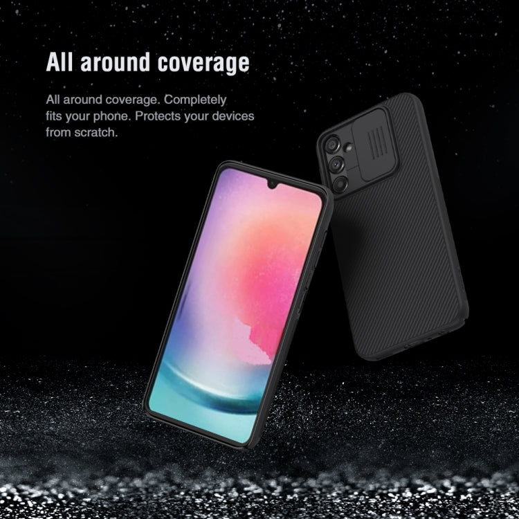 For Samsung Galaxy A24 4G NILLKIN Black Mirror Series Camshield PC Phone Case(Blue) - Galaxy Phone Cases by NILLKIN | Online Shopping UK | buy2fix