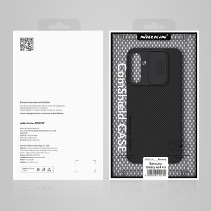 For Samsung Galaxy A24 4G NILLKIN Black Mirror Series Camshield PC Phone Case(Blue) - Galaxy Phone Cases by NILLKIN | Online Shopping UK | buy2fix