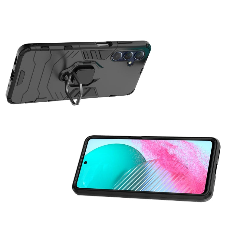 For Samsung Galaxy M54 5G Magnetic Ring Holder PC + TPU Phone Case(Black) by buy2fix