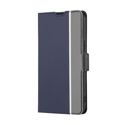 For OPPO Reno10 Pro+ 5G Twill Texture Side Button Leather Phone Case(Blue) - OPPO Cases by buy2fix | Online Shopping UK | buy2fix