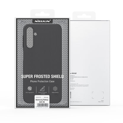 For Samsung Galaxy A24 4G NILLKIN Frosted PC Phone Case(Blue) - Galaxy Phone Cases by NILLKIN | Online Shopping UK | buy2fix