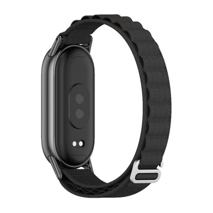 For Xiaomi Smart Band 10 / 9 / 8 Mijobs Nylon Breathable Watch Band(Black) - Watch Bands by MIJOBS | Online Shopping UK | buy2fix