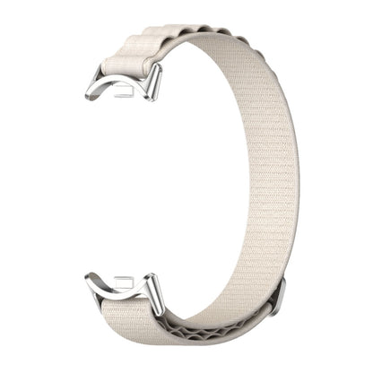 For Xiaomi Smart Band 10 / 9 / 8 Mijobs Nylon Breathable Watch Band(Grey Silver) - Watch Bands by MIJOBS | Online Shopping UK | buy2fix