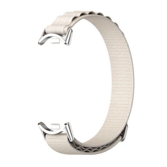 For Xiaomi Smart Band 10 / 9 / 8 Mijobs Nylon Breathable Watch Band(Grey Silver) - Watch Bands by MIJOBS | Online Shopping UK | buy2fix