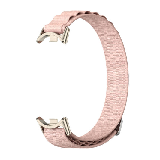 For Xiaomi Smart Band 10 / 9 / 8 Mijobs Nylon Breathable Watch Band(Pink Light Gold) - Watch Bands by MIJOBS | Online Shopping UK | buy2fix