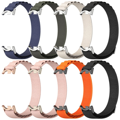 For Xiaomi Smart Band 10 / 9 / 8 Mijobs Nylon Breathable Watch Band(Grey Silver) - Watch Bands by MIJOBS | Online Shopping UK | buy2fix