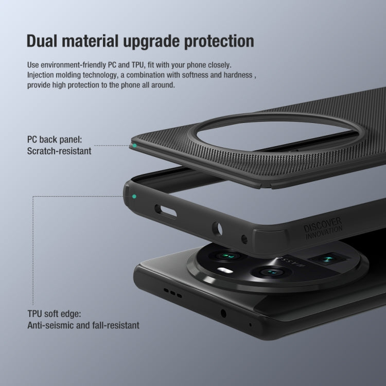 For OPPO Find X6 NILLKIN Frosted Shield Pro PC + TPU Phone Case(Red) - OPPO Cases by NILLKIN | Online Shopping UK | buy2fix