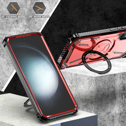 For Samsung Galaxy S21+ 5G Armor Series Holder Phone Case(Red) - Galaxy S21+ 5G Cases by buy2fix | Online Shopping UK | buy2fix