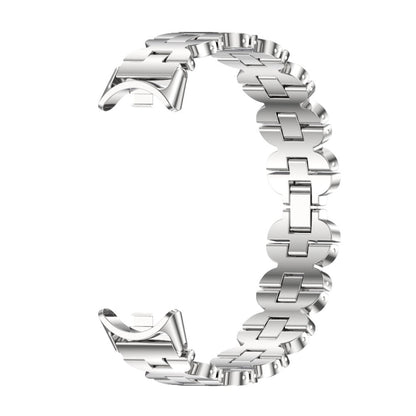 For Xiaomi Smart Band 10 / 9 / 8 Mijobs Bone Chain Stainless Steel Watch Band(Silver) - Watch Bands by MIJOBS | Online Shopping UK | buy2fix